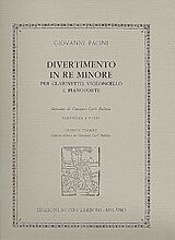 Giovanni Pacini Notenblätter Divertimento re minore