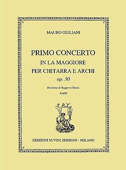 Mauro Giuliani Notenblätter Primo concerto la maggiore op.30