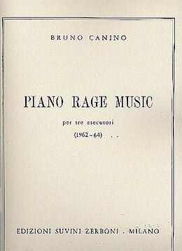Bruno Canino Notenblätter Piano Rage Music