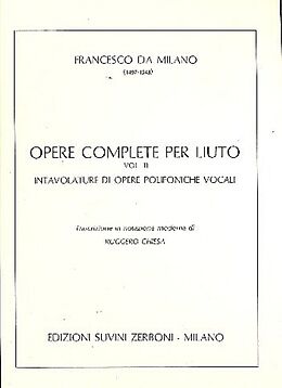Francesco da Milano Notenblätter Opere complete vol.2