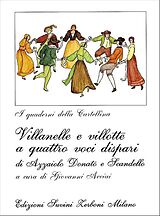 Filippo Azzaiolo Notenblätter Villanelle e villotte