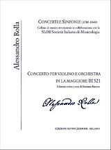 Alessandro Rolla Notenblätter Concerto in la maggiore BI521