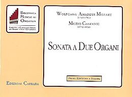 Muzio Clementi Notenblätter Sonata a due organi