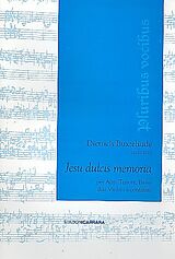 Dieterich Buxtehude Notenblätter Jesu dulcis memoria per alto, tenore