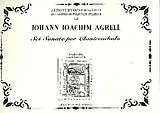 Johann Joachim Agrell Notenblätter 6 Sonate