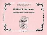 Der Grosse Friedrich II. Notenblätter Sinfonia no.1