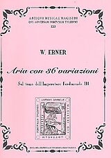 Wolfgang Ebner Notenblätter Aria con 36 variazioni sul tema dellImperatore Ferdinando III