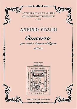 Antonio Vivaldi Notenblätter Concerto RV541 per archi e organo
