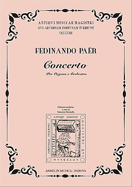 Ferdinando Paer Notenblätter Concerto