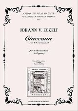 Johann von Eckelt Notenblätter Ciaccona con 61 variazioni