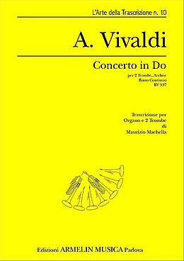 Antonio Vivaldi Notenblätter Concerto in Do RV537 per 2 trombe, archi e Bc
