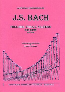 Johann Sebastian Bach Notenblätter Suite BWV998 per Liuto