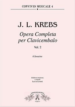 Johann Ludwig Krebs Notenblätter Opera completa vol.2 per clavicembalo