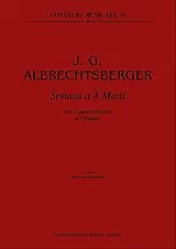 Johann Georg Albrechtsberger Notenblätter Sonata a 4 mani