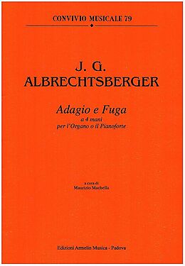 Johann Georg Albrechtsberger Notenblätter Adagio e Fuga a 4 mani