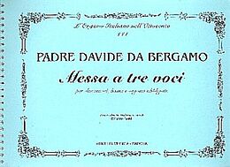 Padre Davide da (Felice Moretti) Bergamo Notenblätter Messa a tre voci