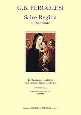 Giovanni Battista Pergolesi Notenblätter Salve Regina do minore a due voci