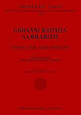 Giovanni Battista Sammartini Notenblätter Sonata per armandolino