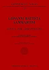 Giovanni Battista Sammartini Notenblätter Sonata per armandolino