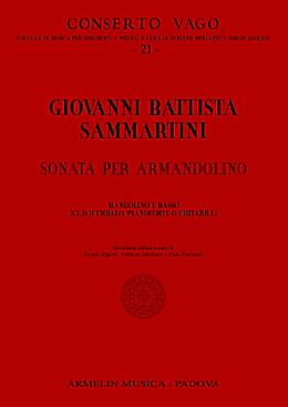Giovanni Battista Sammartini Notenblätter Sonata per armandolino