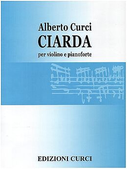 Alberto Curci Notenblätter Ciarda