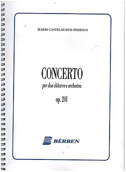 Mario Castelnuovo-Tedesco Notenblätter Concerto op.201