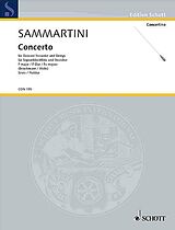 Giuseppe Sammartini Notenblätter Concerto F-Dur