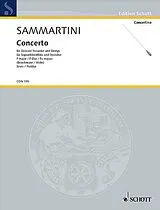 Giuseppe Sammartini Notenblätter Concerto F-Dur