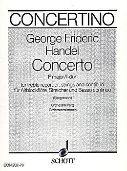 Georg Friedrich Händel Notenblätter Concerto in F Major