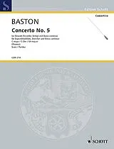 John Baston Notenblätter Concerto C-Dur Nr.5