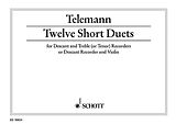 Georg Philipp Telemann Notenblätter 12 short Duets