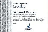 Jean Baptiste (John of London) Loeillet Notenblätter Airs and Dances