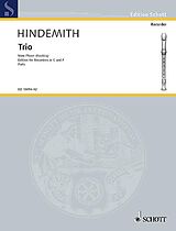 Paul Hindemith Notenblätter Trio