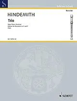 Paul Hindemith Notenblätter Trio