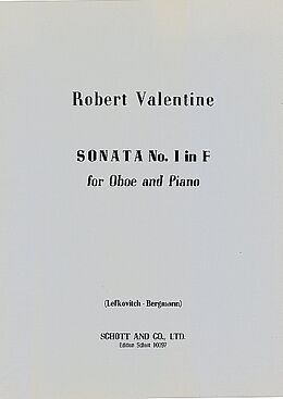 Robert (Roberto Valentino) Valentine Notenblätter Sonata f major No.1