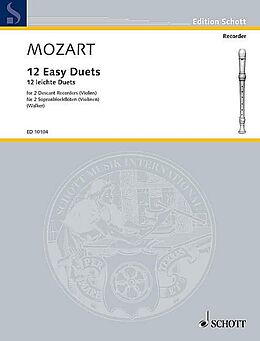 Wolfgang Amadeus Mozart Notenblätter 12 easy Duets