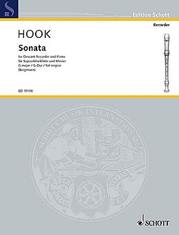 James Hook Notenblätter Sonata G major
