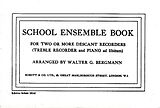  Notenblätter School Ensemble Book