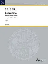 Mátyás Seiber Notenblätter Concertino for clarinet and string orchestra