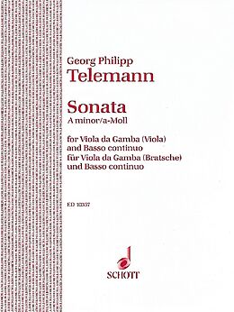 Georg Philipp Telemann Notenblätter Sonata a minor