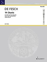 Willem de Fesch Notenblätter 14 Duets