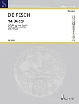 Willem de Fesch Notenblätter 14 Duets