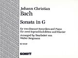 Johann Christian Bach Notenblätter Sonate G-Dur op.16,2