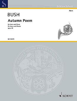 Alan Bush Notenblätter Autumn poem op.45