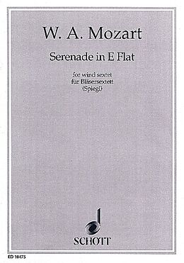 Wolfgang Amadeus Mozart Notenblätter Serenade Es-Dur