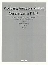 Wolfgang Amadeus Mozart Notenblätter Serenade b flat major KV196F