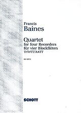 Francis Athelstan Baines Notenblätter (Quartett