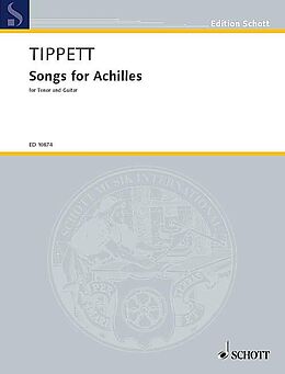 Michael Tippett Notenblätter Songs for Achilles