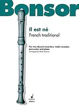  Notenblätter Il est ne french traditional