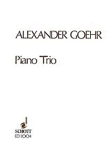 Alexander Goehr Notenblätter Piano trio op.20